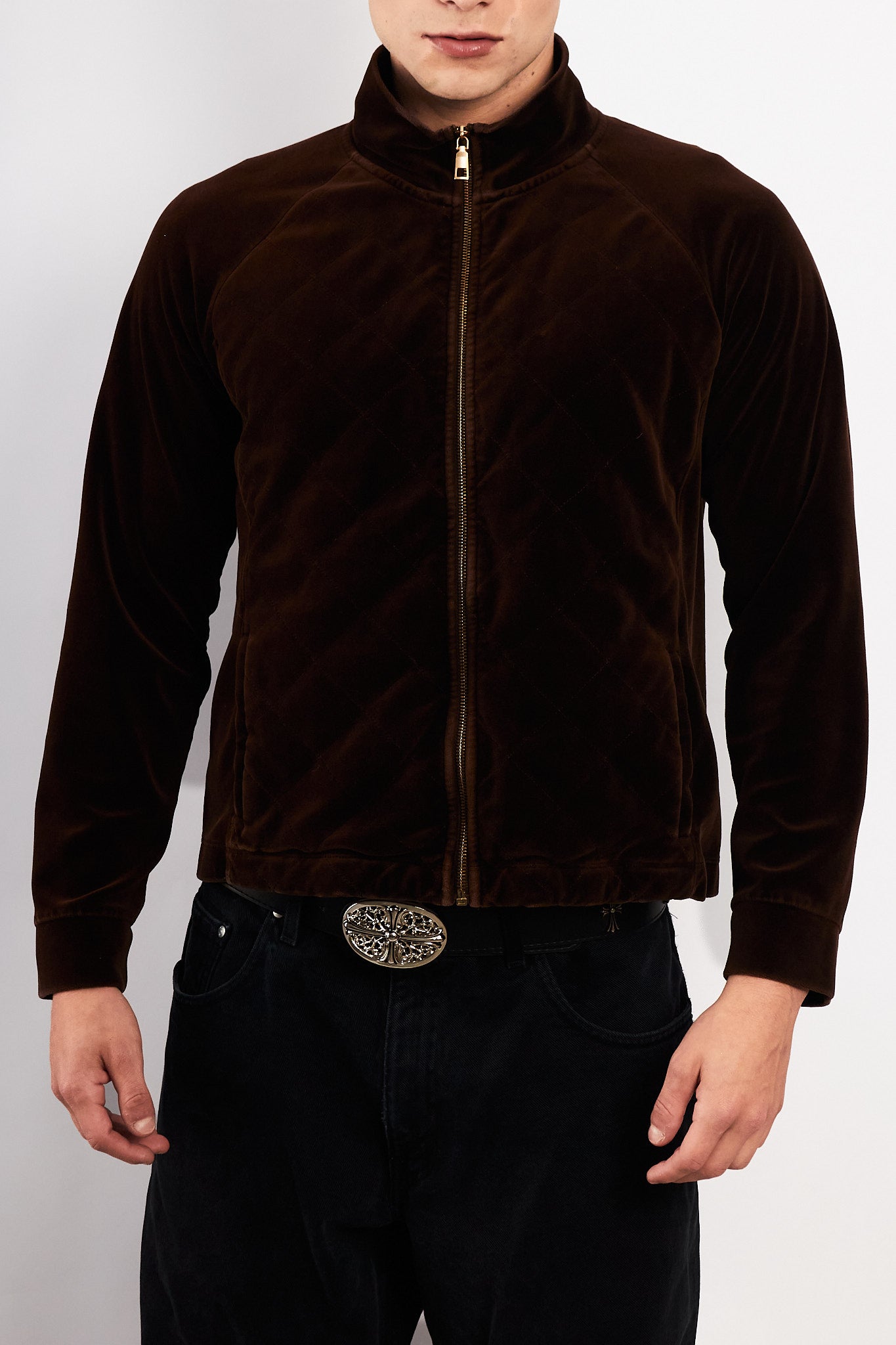 2000 Ralph Lauren Velvet Coffee Jacket (M/L)