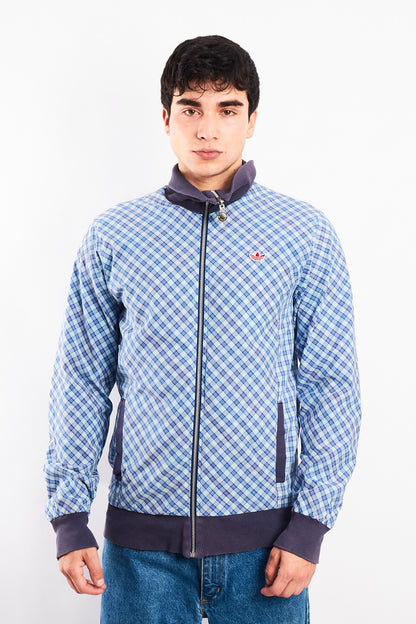 2008 Vintage Adidas Reversible Plaid Jacket (S/M)