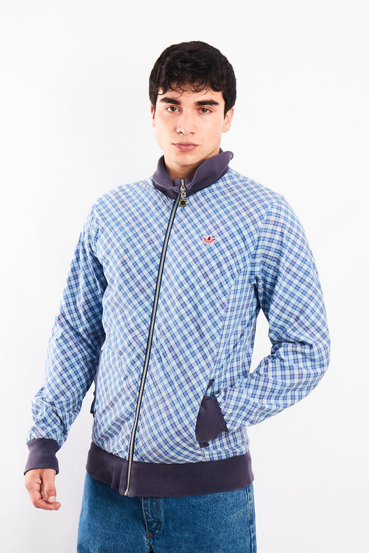 2008 Vintage Adidas Reversible Plaid Jacket (S/M)