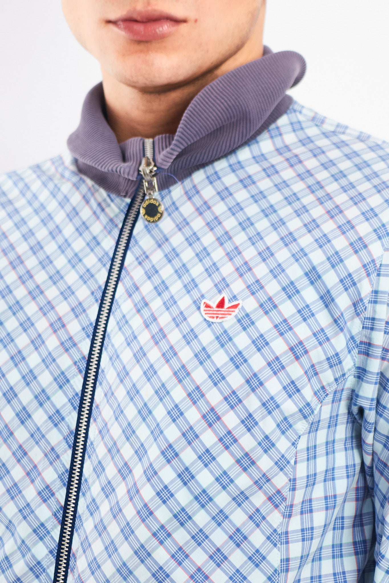 2008 Vintage Adidas Reversible Plaid Jacket (S/M)