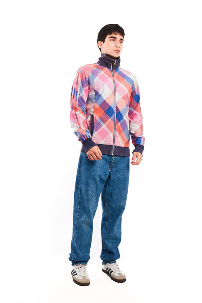 2008 Vintage Adidas Reversible Plaid Jacket (S/M)