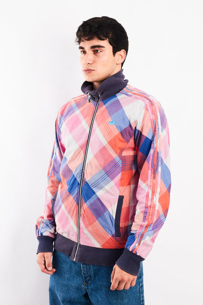 2008 Vintage Adidas Reversible Plaid Jacket (S/M)