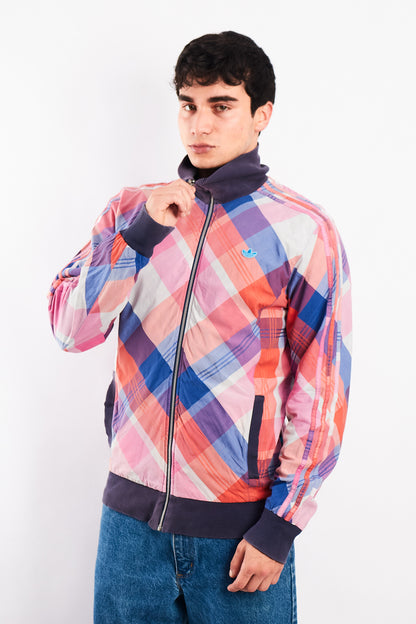2008 Vintage Adidas Reversible Plaid Jacket (S/M)