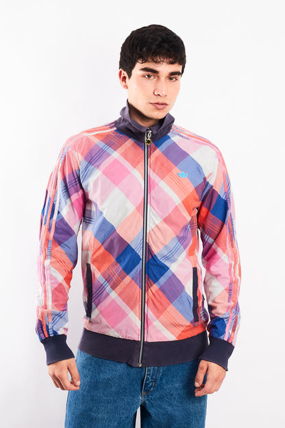 2008 Vintage Adidas Reversible Plaid Jacket (S/M)