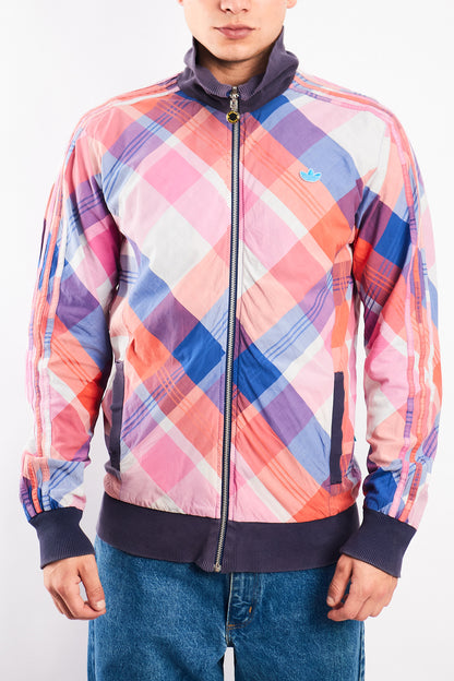 2008 Vintage Adidas Reversible Plaid Jacket (S/M)