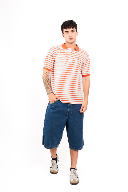 2000 Lacoste Striped Polo Shirt (M/L)