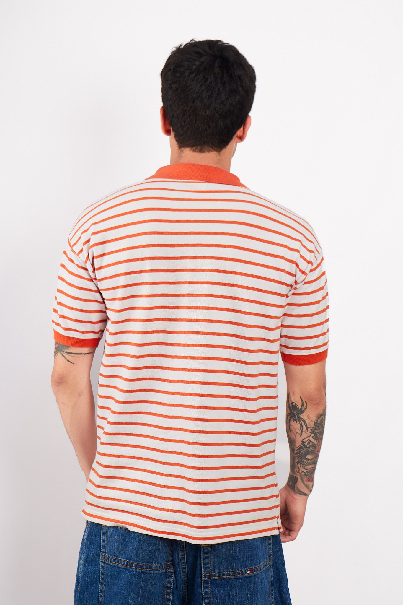 2000 Lacoste Striped Polo Shirt (M/L)