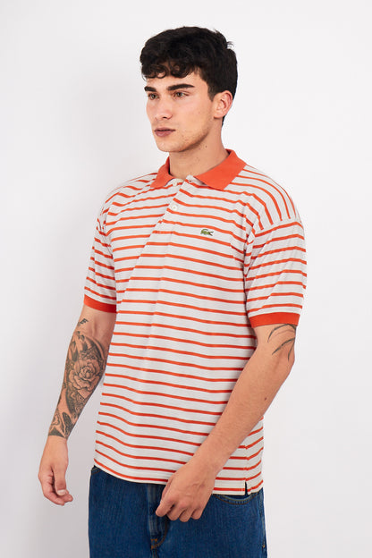 2000 Lacoste Striped Polo Shirt (M/L)