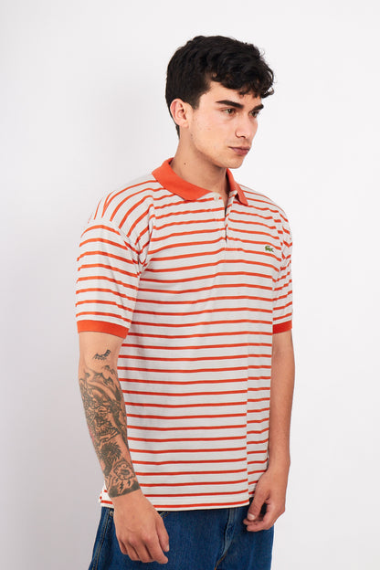 2000 Lacoste Striped Polo Shirt (M/L)