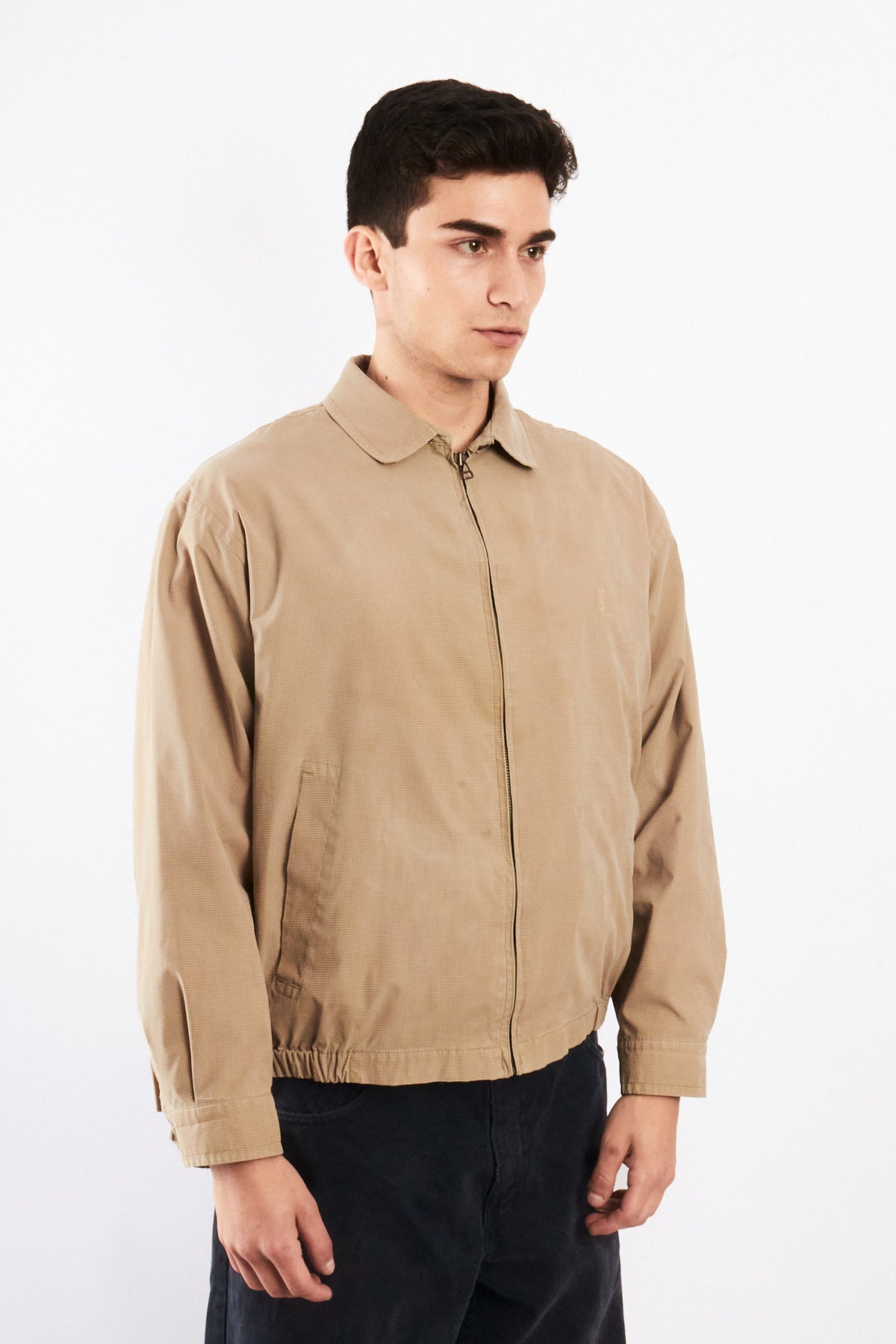 2000 Vintage Yves Saint Laurent Plaid Harrington (M)