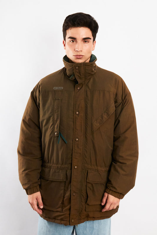 2000 Vintage Columbia Coffee Down Padded Jacket (M/L)