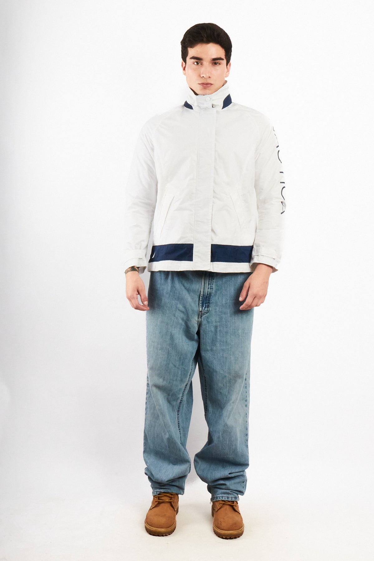 2000 Vintage Nautica Impermeable Spellout Jacket (S/M)