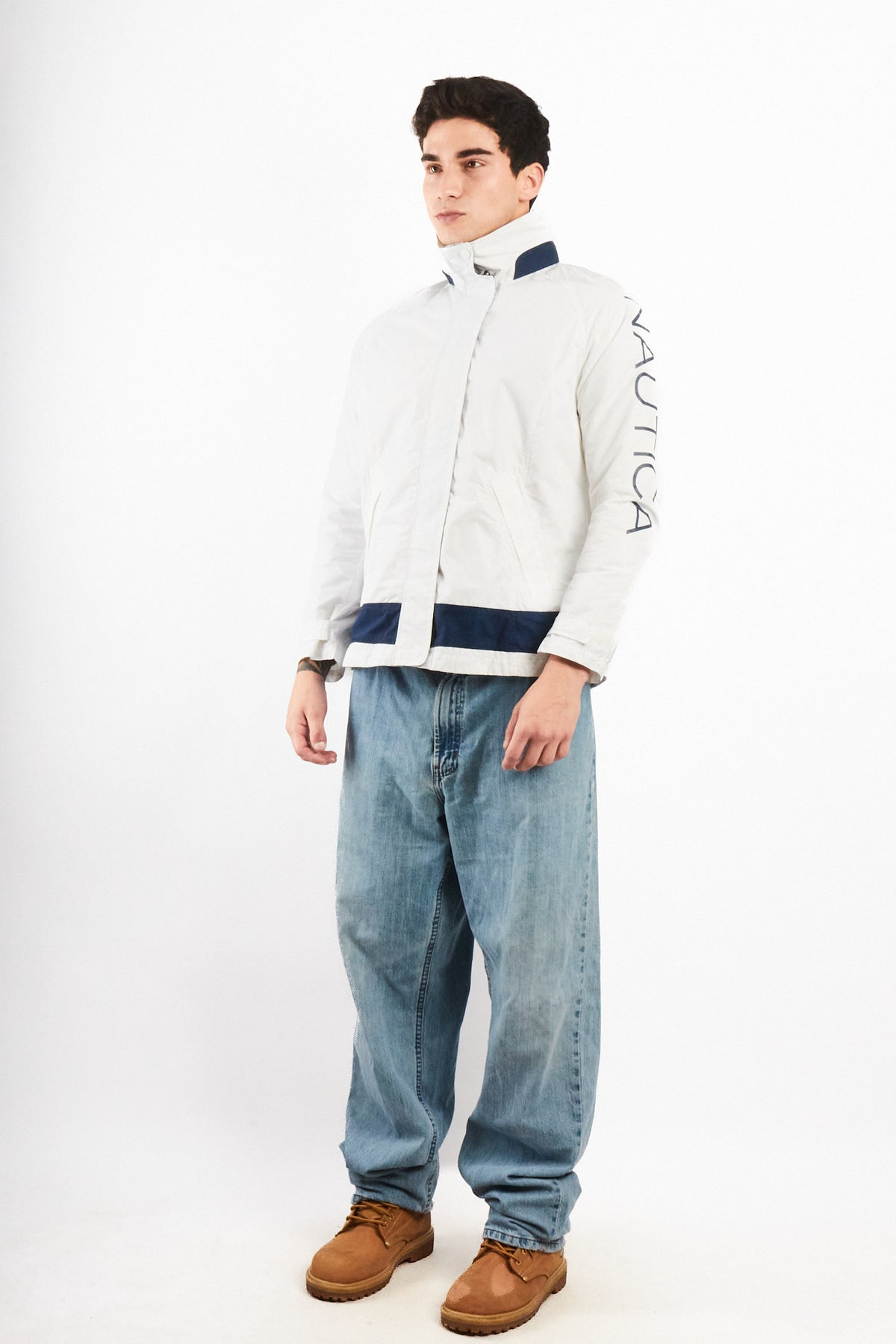 2000 Vintage Nautica Impermeable Spellout Jacket (S/M)