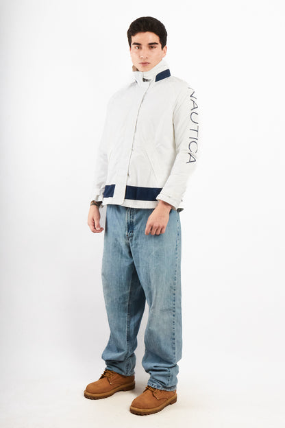 2000 Vintage Nautica Impermeable Spellout Jacket (S/M)