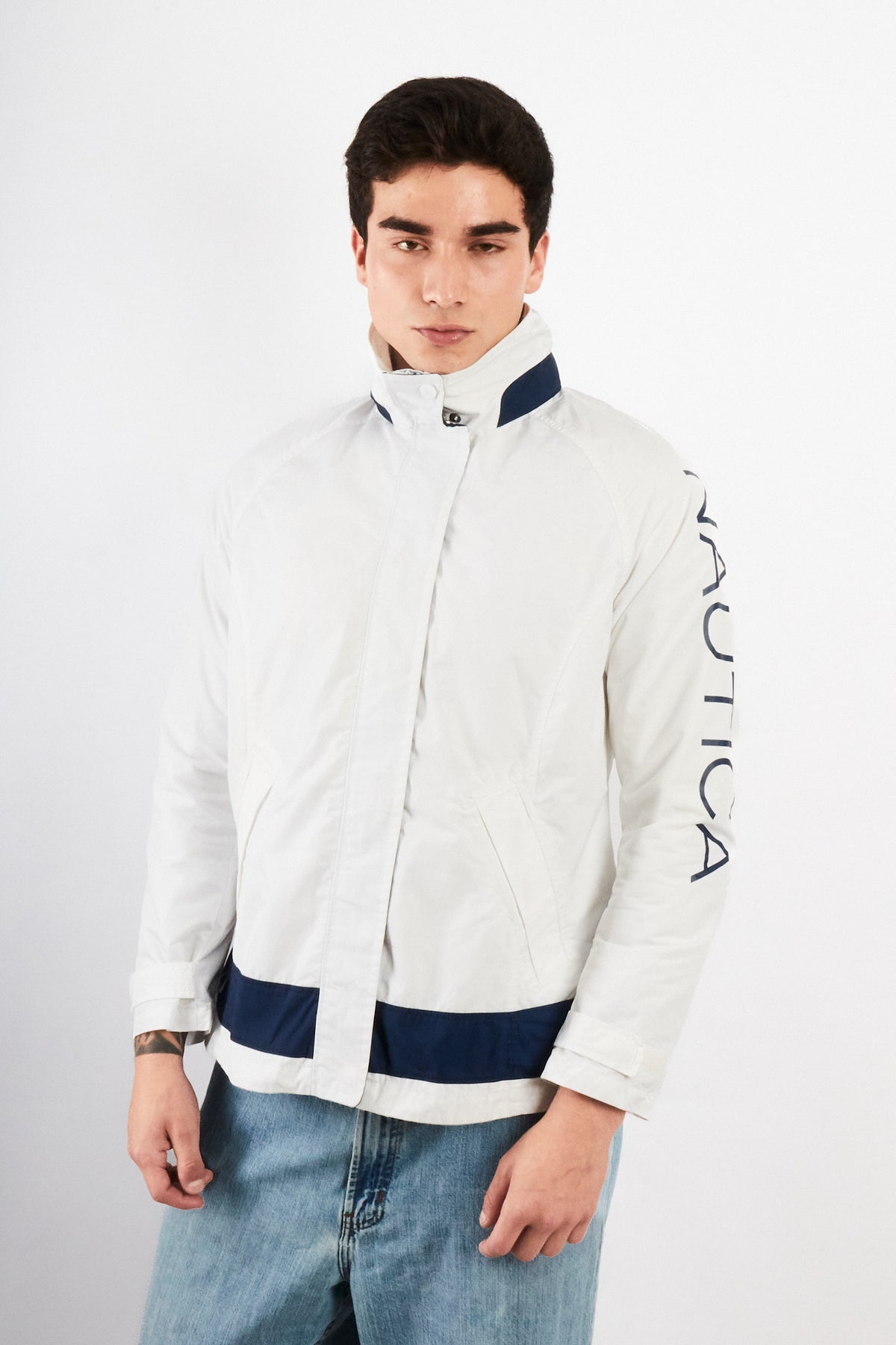 2000 Vintage Nautica Impermeable Spellout Jacket (S/M)