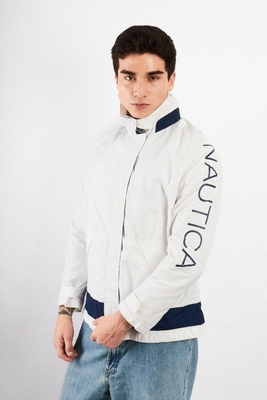2000 Vintage Nautica Impermeable Spellout Jacket (S/M)