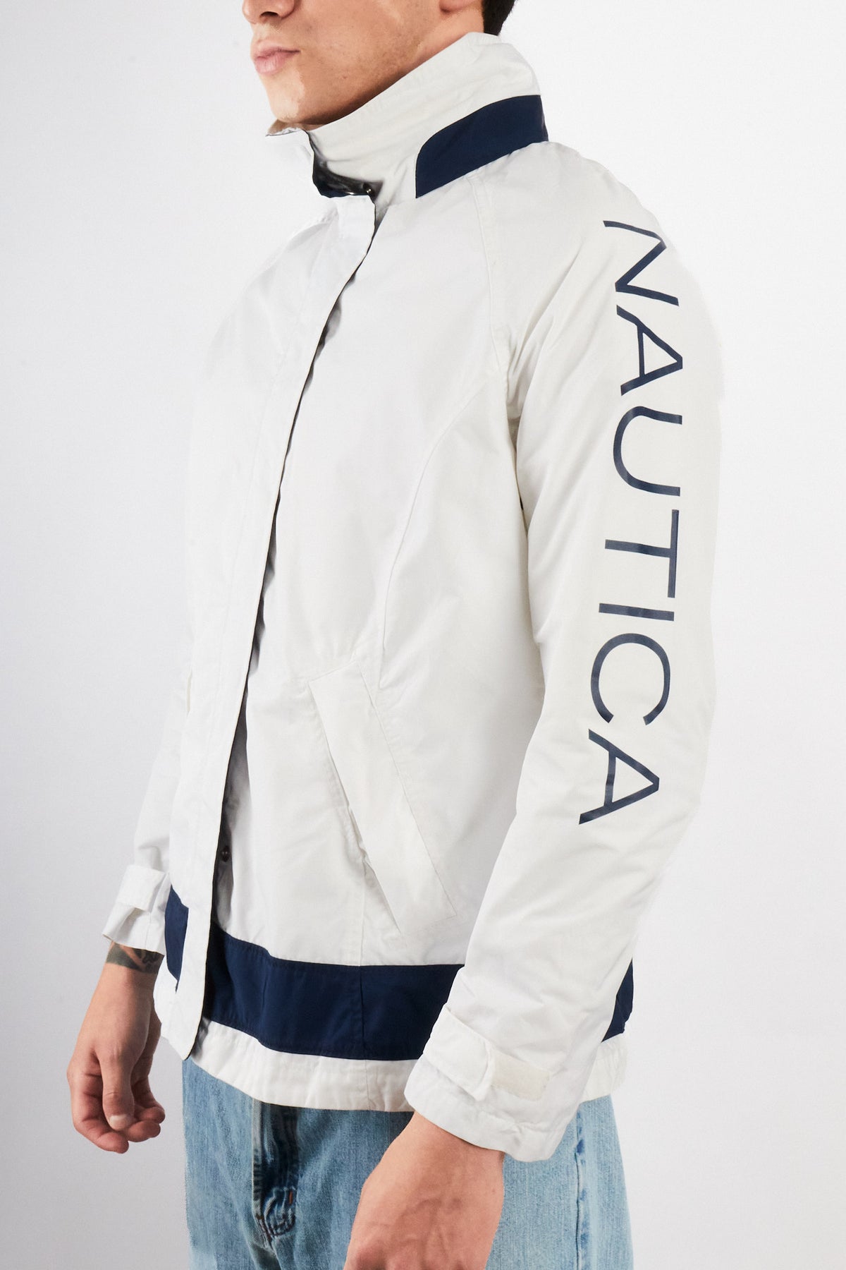 2000 Vintage Nautica Impermeable Spellout Jacket (S/M)