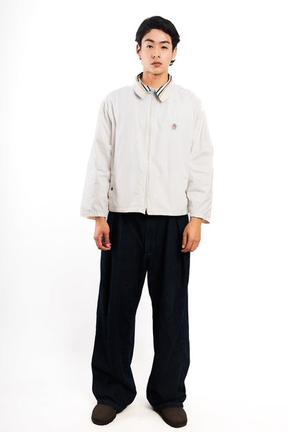 1990 Vintage Tommy Hilfiger Lion's Emblem White Harrington (M/L)