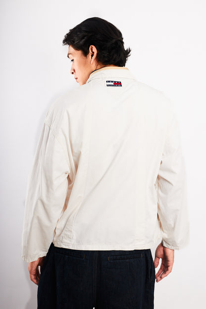 1990 Vintage Tommy Hilfiger Lion's Emblem White Harrington (M/L)