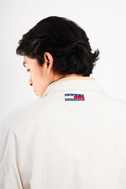 1990 Vintage Tommy Hilfiger Lion's Emblem White Harrington (M/L)