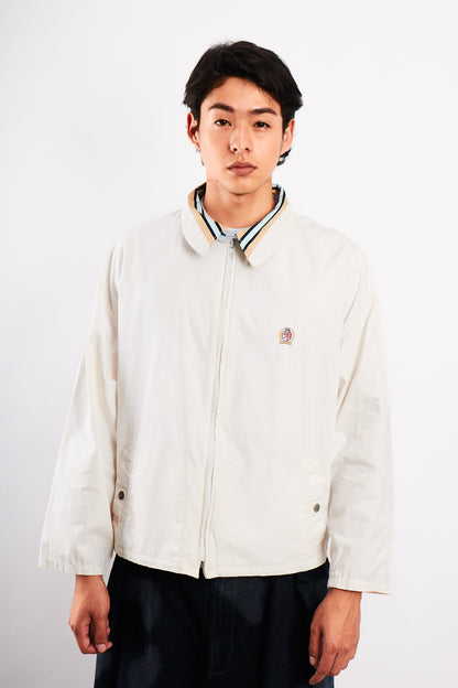 1990 Vintage Tommy Hilfiger Lion's Emblem White Harrington (M/L)