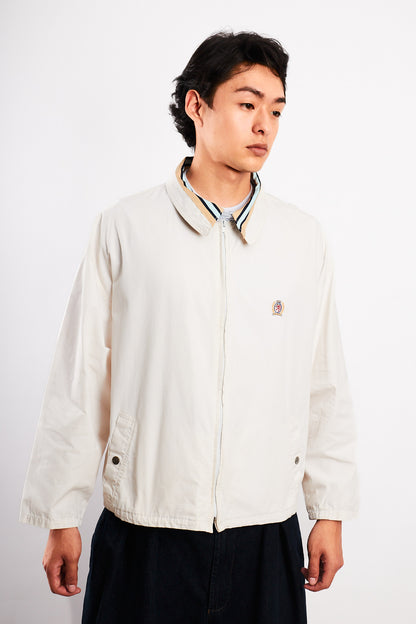 1990 Vintage Tommy Hilfiger Lion's Emblem White Harrington (M/L)