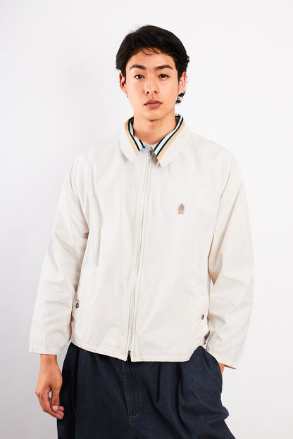 1990 Vintage Tommy Hilfiger Lion's Emblem White Harrington (M/L)
