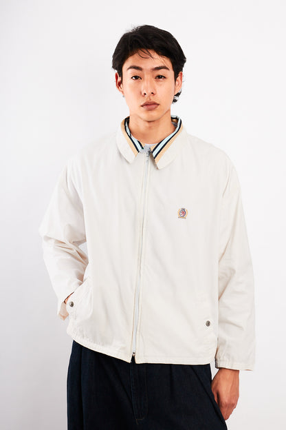 1990 Vintage Tommy Hilfiger Lion's Emblem White Harrington (M/L)