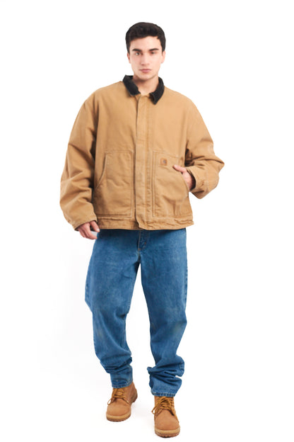 Vintage Carhartt Quilted Camel Artic Jacket (XL/XXL)