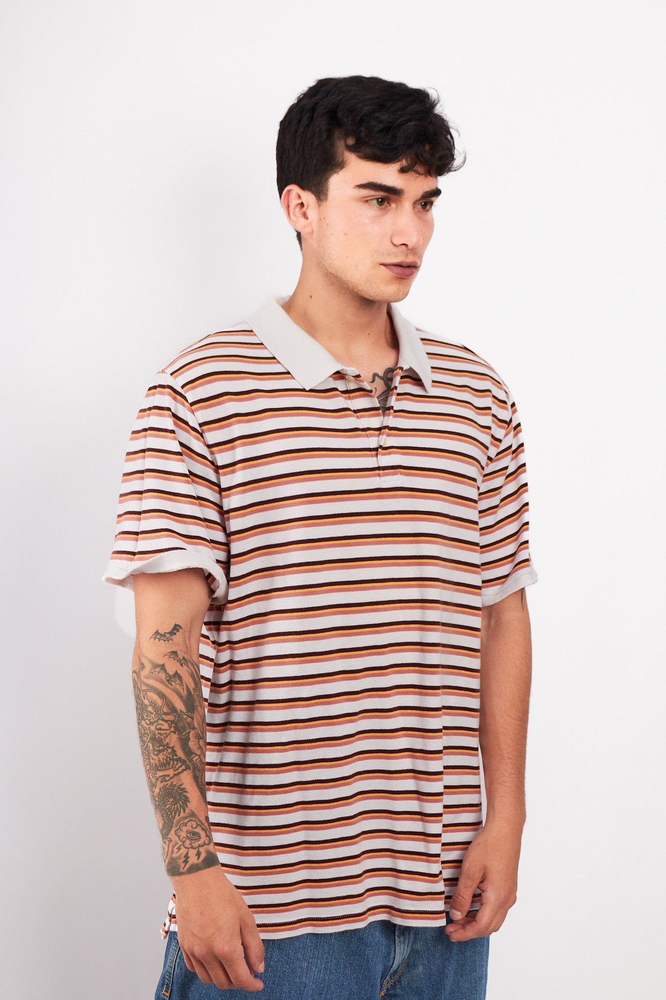 2000 GAP Striped Polo Shirt (L/XL)