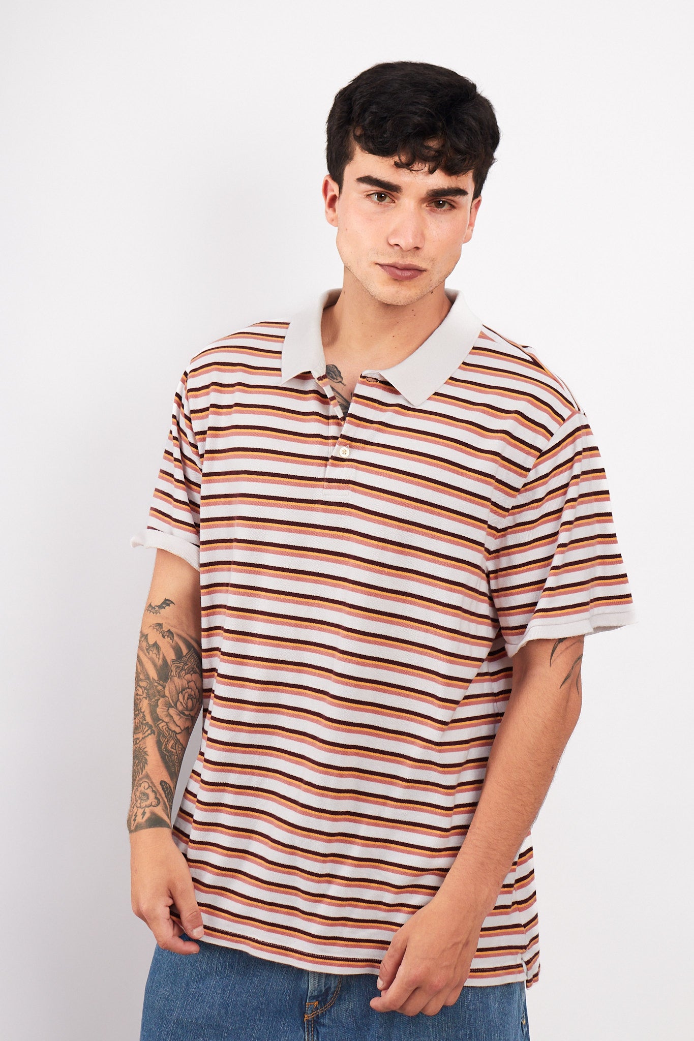 2000 GAP Striped Polo Shirt (L/XL)