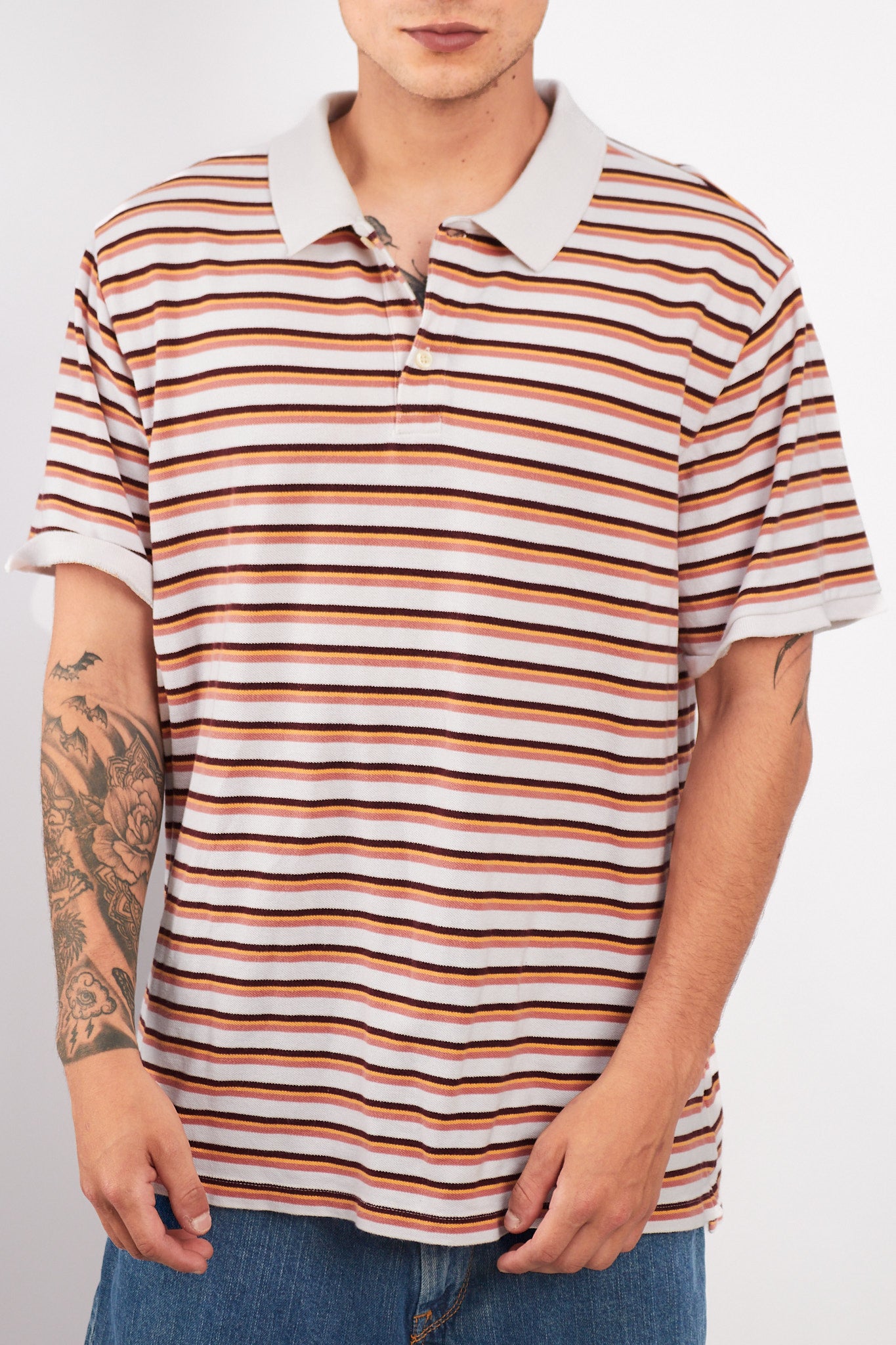 2000 GAP Striped Polo Shirt (L/XL)