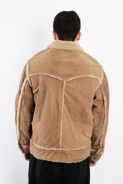 2000 Vintage Suede Sherpa Jacket (M/L)