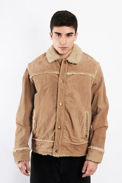 2000 Vintage Suede Sherpa Jacket (M/L)