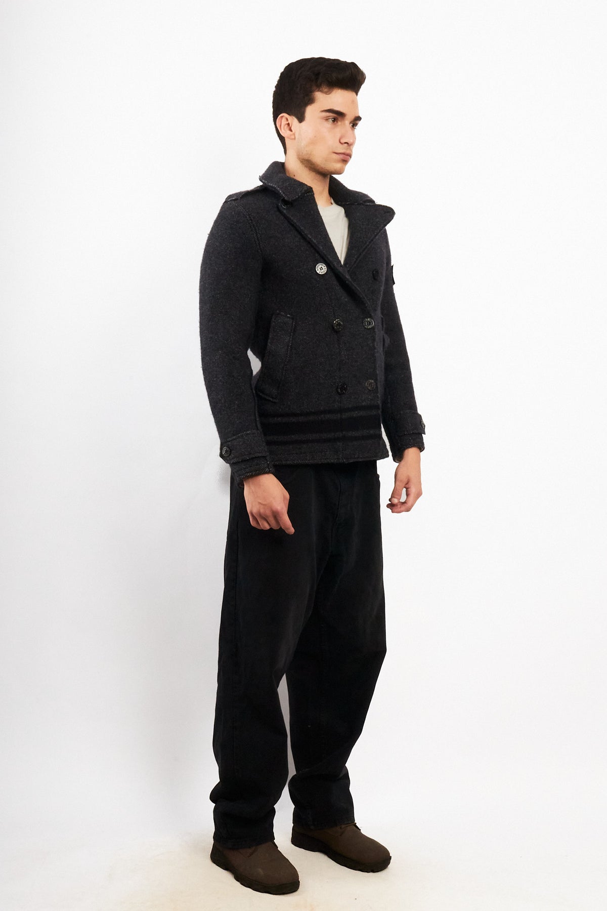 2000 Vintage Stone Island Heavy Wool Peacot (M/L)