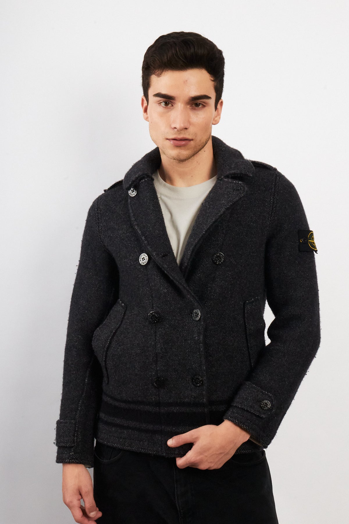 2000 Vintage Stone Island Heavy Wool Peacot (M/L)