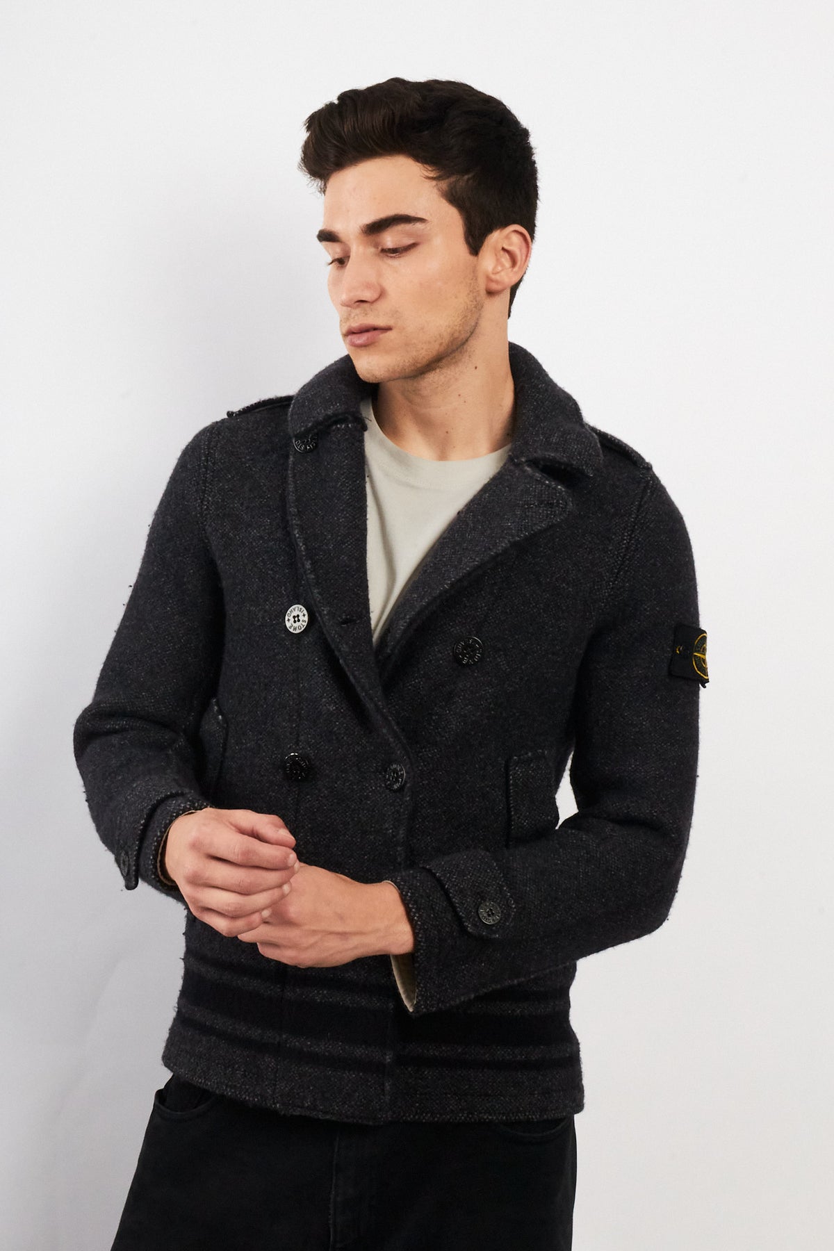 2000 Vintage Stone Island Heavy Wool Peacot (M/L)