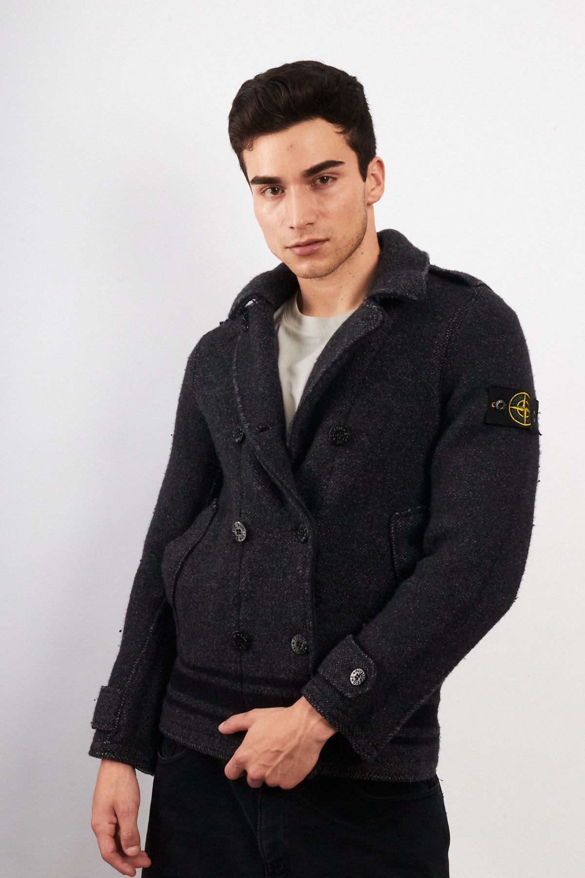 2000 Vintage Stone Island Heavy Wool Peacot (M/L)