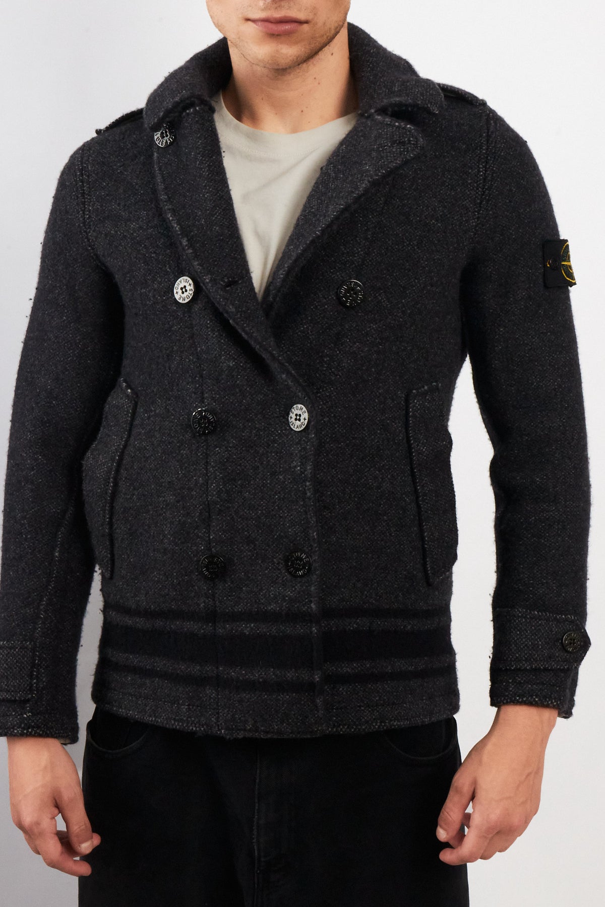 2000 Vintage Stone Island Heavy Wool Peacot (M/L)