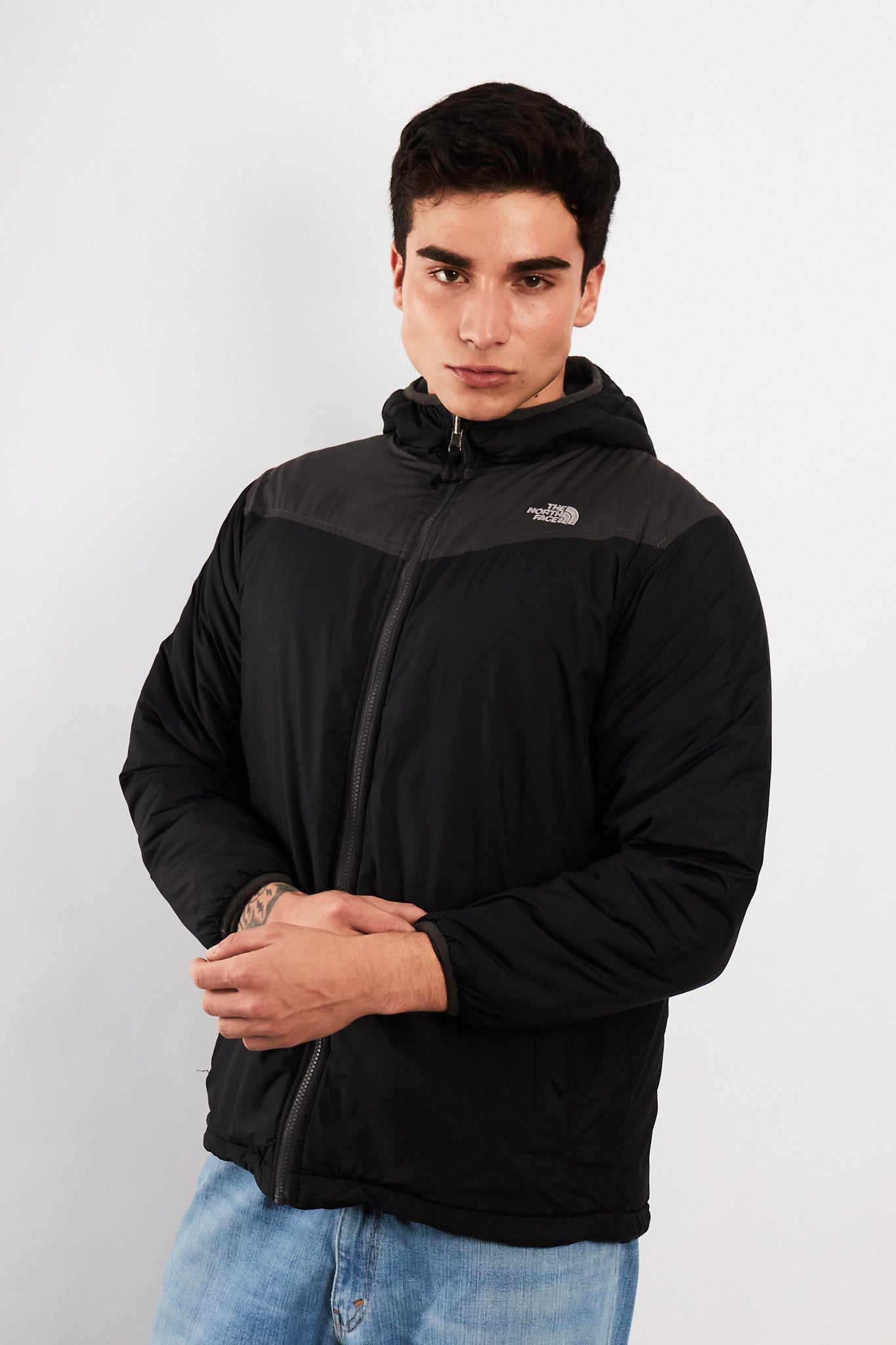 2000 Vintage North Face Reversible Impermeable/Polartec Jacket (S/M)