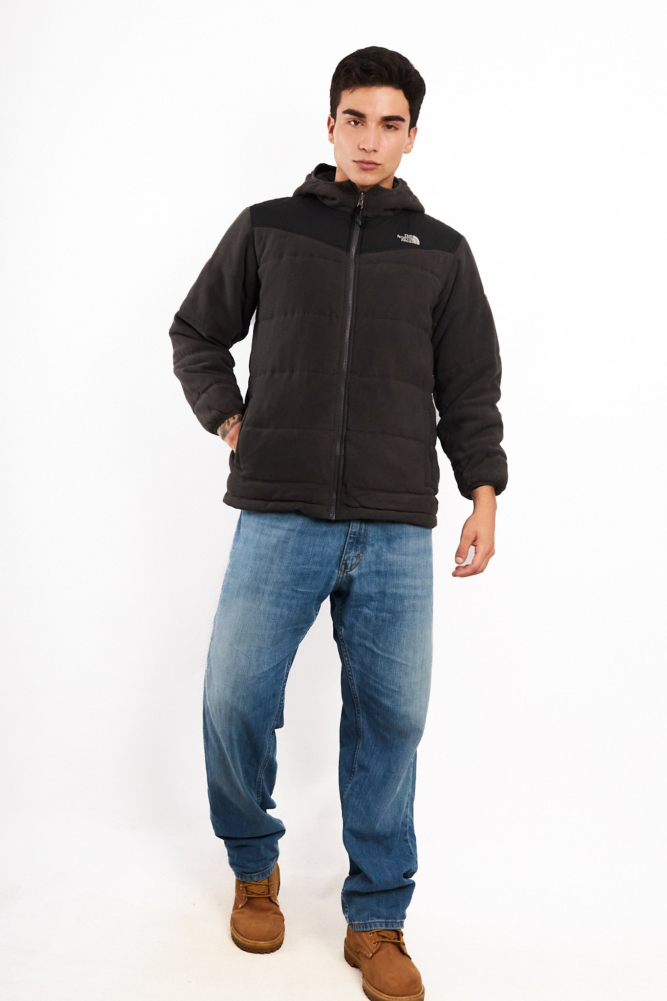 2000 Vintage North Face Reversible Impermeable/Polartec Jacket (S/M)