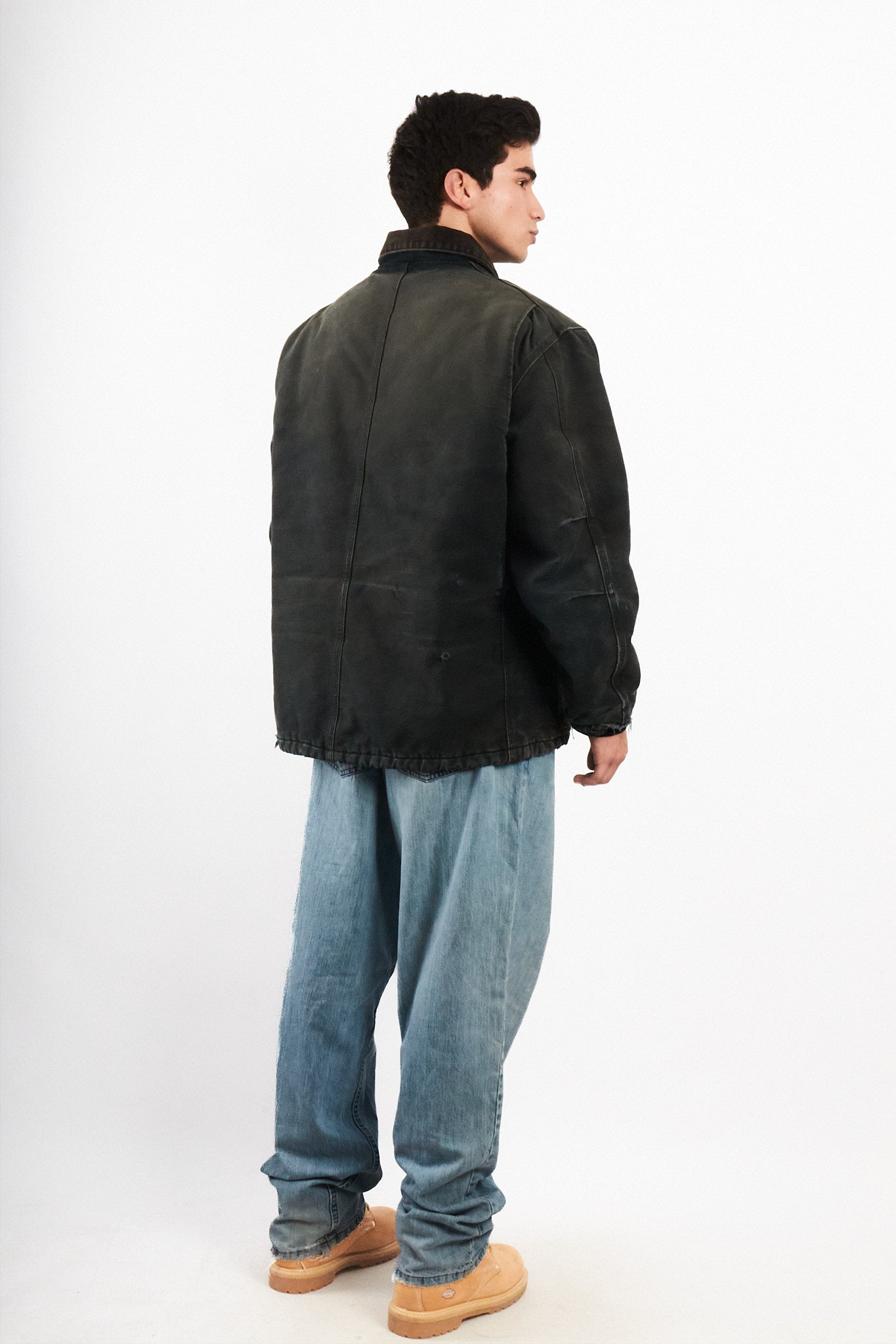 2000 Vintage Carhartt Sunfaded Black Artic jacket (M/L)