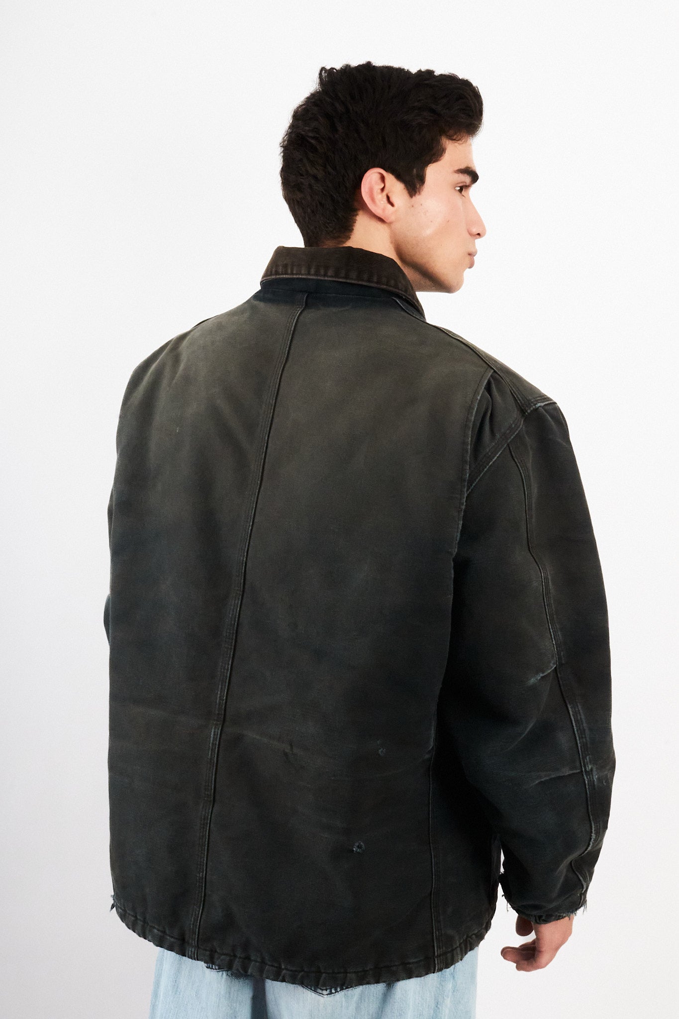 2000 Vintage Carhartt Sunfaded Black Artic jacket (M/L)
