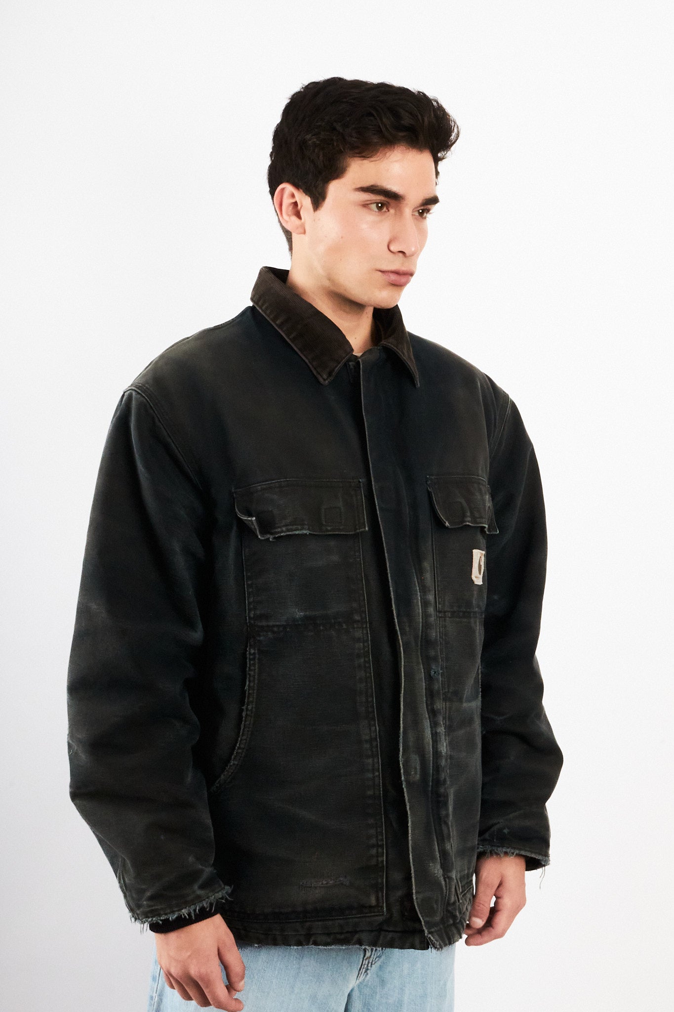 2000 Vintage Carhartt Sunfaded Black Artic jacket (M/L)