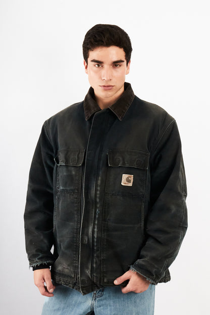 2000 Vintage Carhartt Sunfaded Black Artic jacket (M/L)