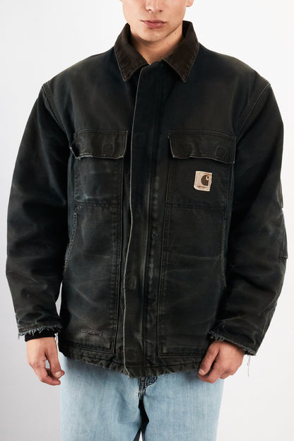 2000 Vintage Carhartt Sunfaded Black Artic jacket (M/L)