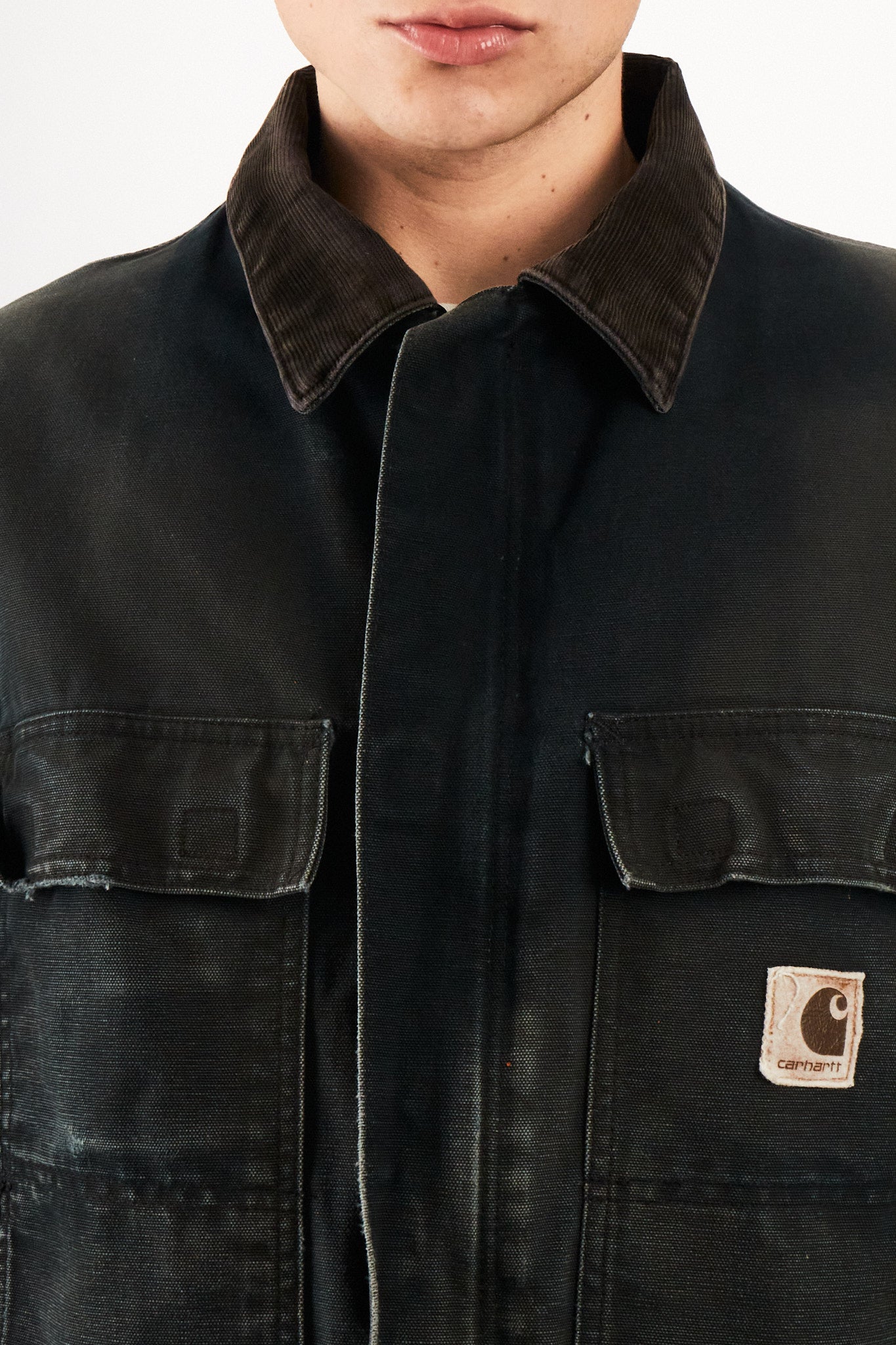 2000 Vintage Carhartt Sunfaded Black Artic jacket (M/L)