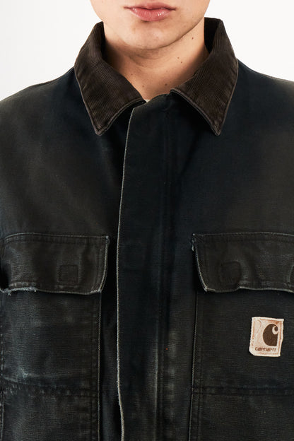 2000 Vintage Carhartt Sunfaded Black Artic jacket (M/L)