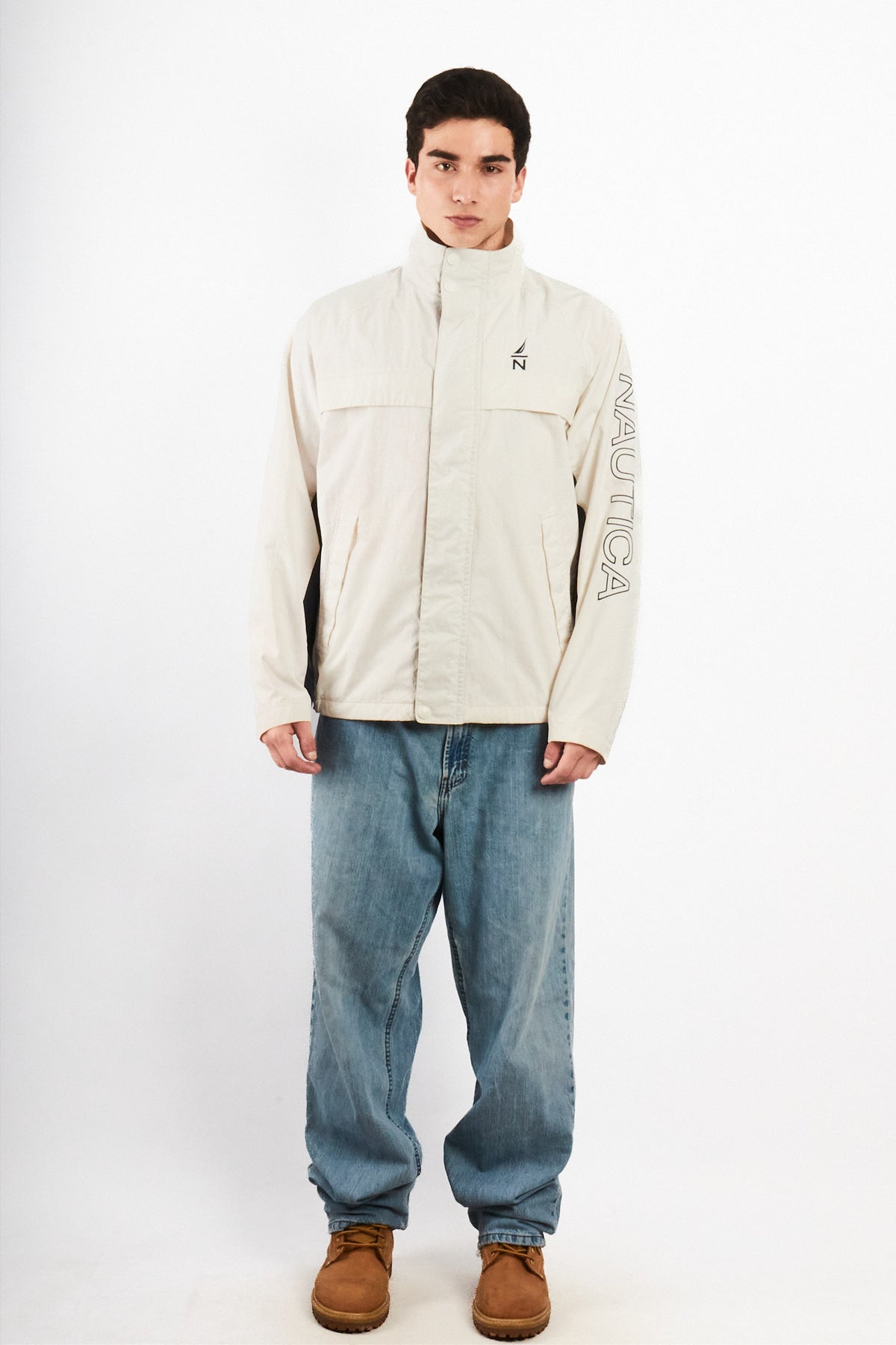 2000 Vintage Nautica Impermeable Spellout Jacket (L/XL)