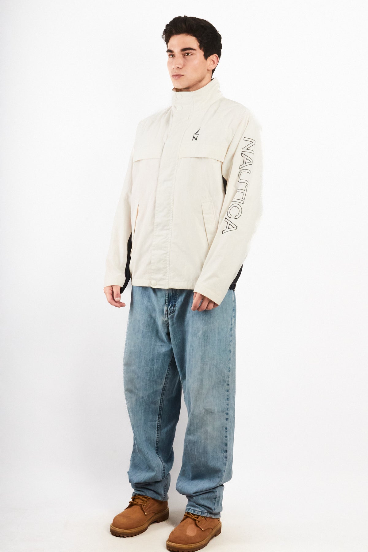 2000 Vintage Nautica Impermeable Spellout Jacket (L/XL)